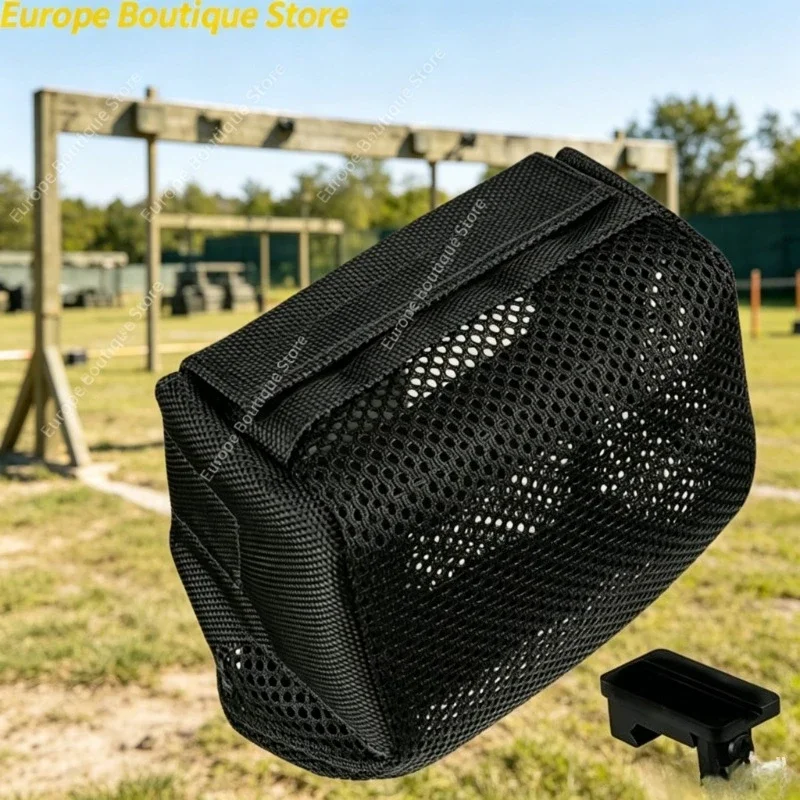 

Tactical Brass Catcher Quick Release Shell Catcher Detachable Heat Resistant Nylon Mesh Cartridge Holder