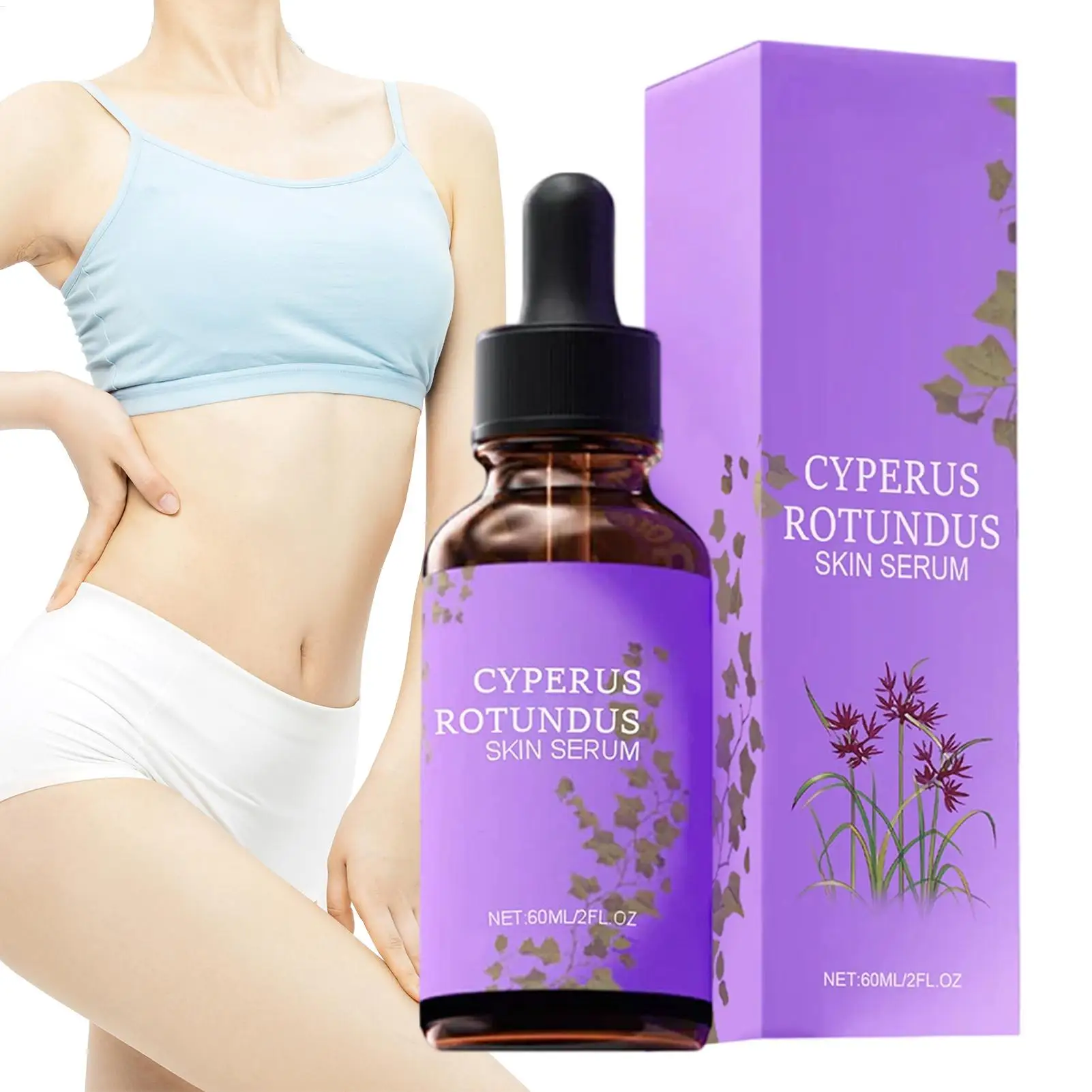 

Natural Hair Growth Inhibitor Oil - 60ml Soothing Formula for Body, Face, Armpits, Bikini Line & Thighs