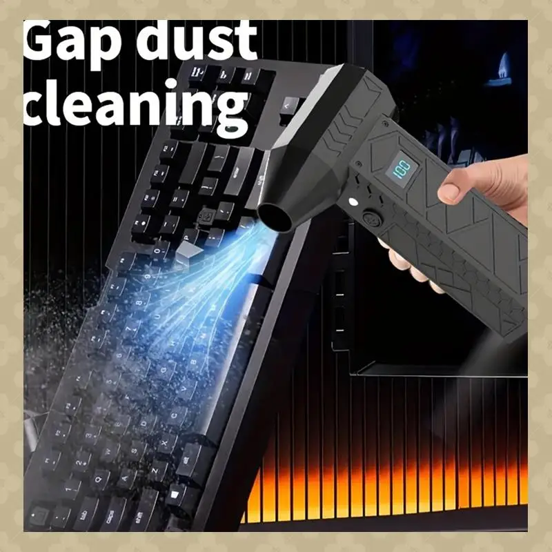AB45 180000RPM Mini Air Blower Turbo Jet Fan Electric Power Display Handheld Dust Cleaner High Speed Duster Cleaning Tool