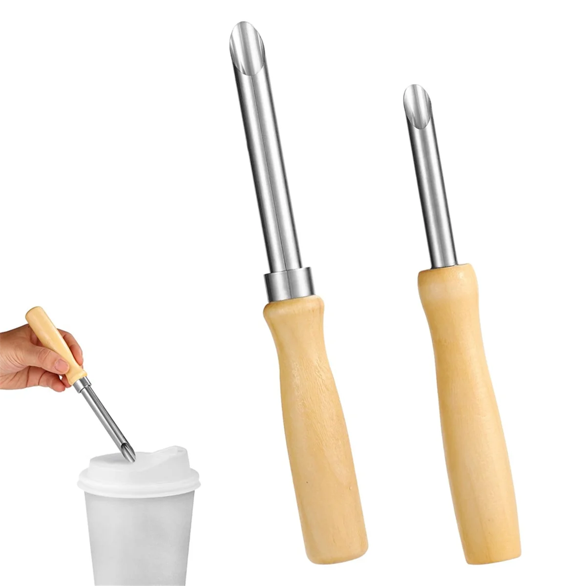 AA83 Cup Lid Hole Puncher for Straws, Plastic Lids, Suitable for Lemonade and Milk Tea Lids