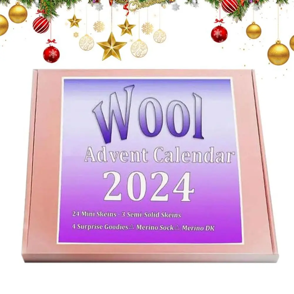 

Christmas Calendar Wool Advent Calendar 2024 Crocheting Knitting Knitting Accessories Christmas Countdown 24 Days