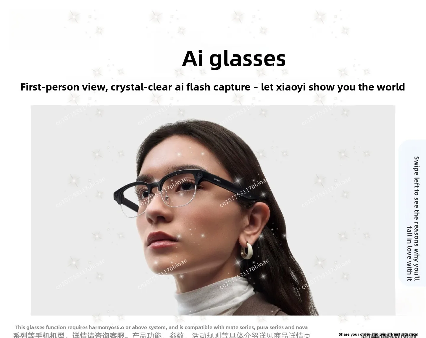 Ai glasses: smart first-person view, ai flash capture, translation/payment/item recognition, photo & video camera glasses