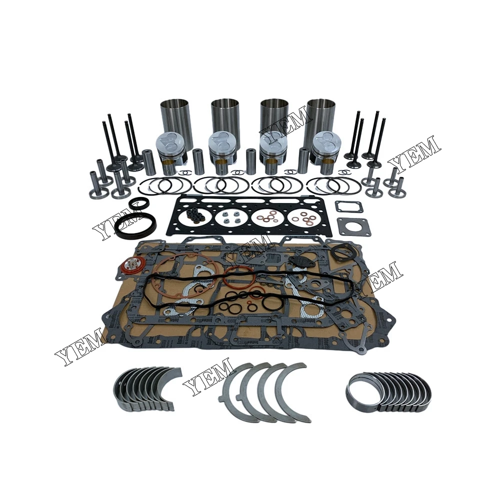 V2403 Cylinder Liner Kit With Gasket Set Bearing&Valve Train 1G796 For Kubota Engine Parts