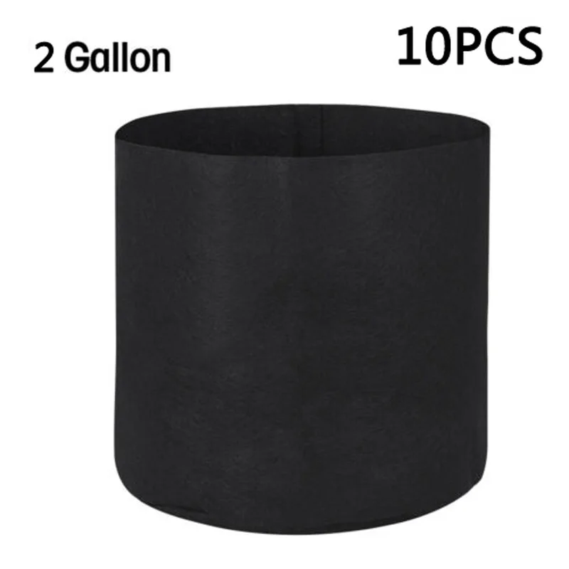 10pcs Non Woven Fabric Grow Pots for Vegetables Fruits and Ornamental Plants Supporting Soil Integrity During Transplant