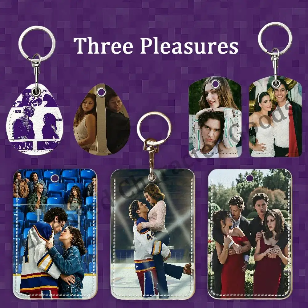 O-Off C-Campus Custom Access Card Case Leather Card Holder Keychain Key Ring Transportation Card Case Gifts