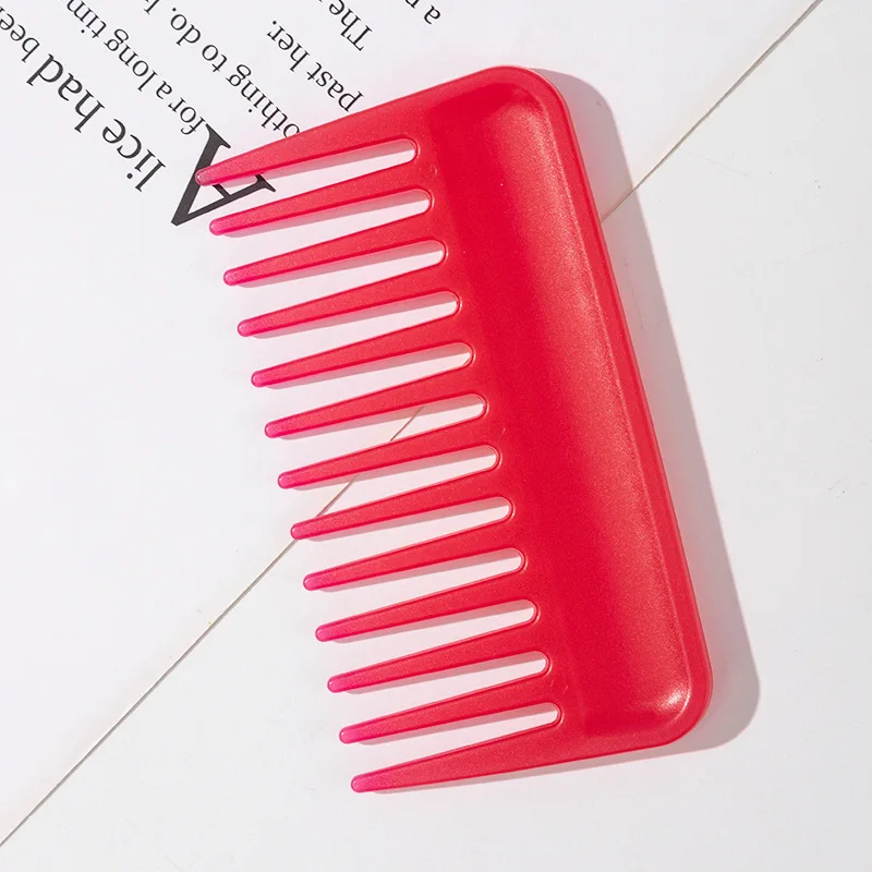 Shunfa Large Tooth Comb Household, Large Wide Tooth Thickened Portable Plastic Card Comb