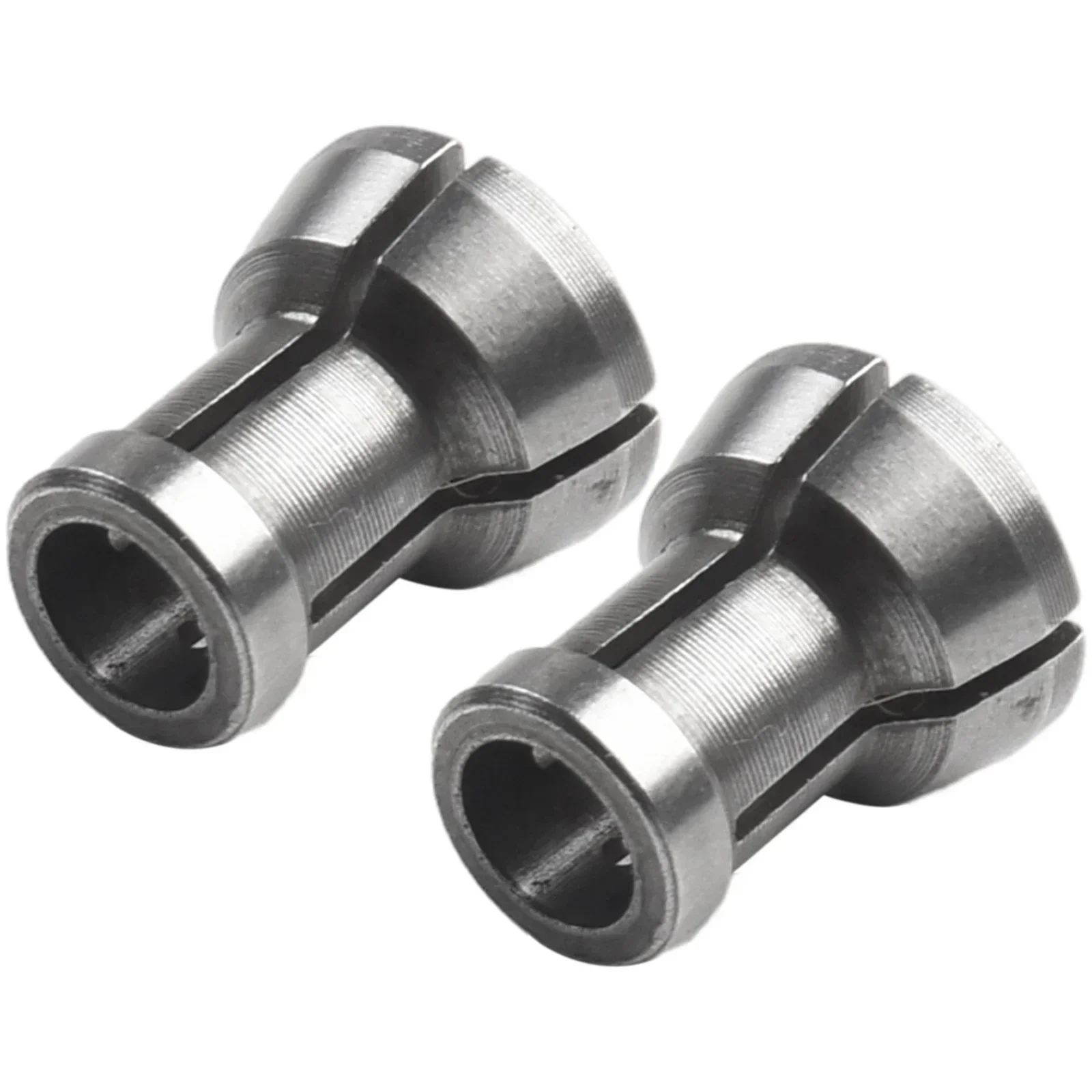 2PCS 6/6.35/8/9.5/10mm Collet Chuck Adapter Engraving Trimming Machine Router  Wood Router Split Bushing Converter
