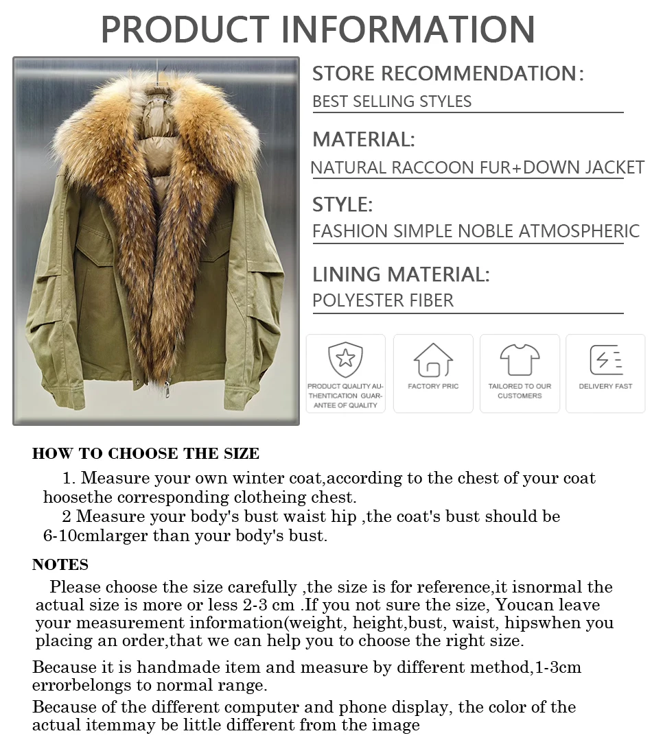 Real Fur Coat With Lapel Genuine Fur Down Coats With Fur Trim Warm Goose Down Coats Luxury Woman Winter Jacket