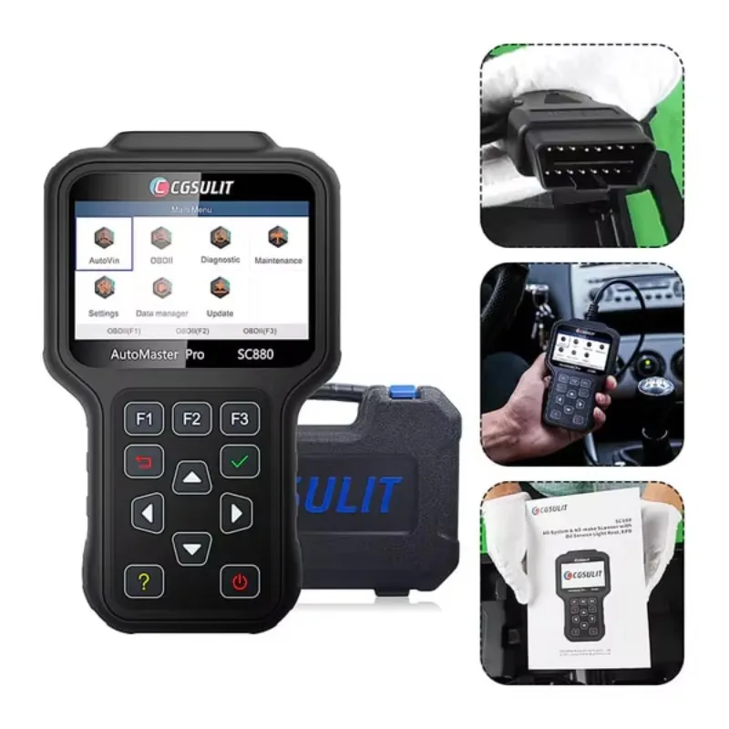 SC880 Full System Diagnostic Tool Car Vehicle Diagnostic Machine Engine Analyser ECU Scanner for Auto Repair Shop