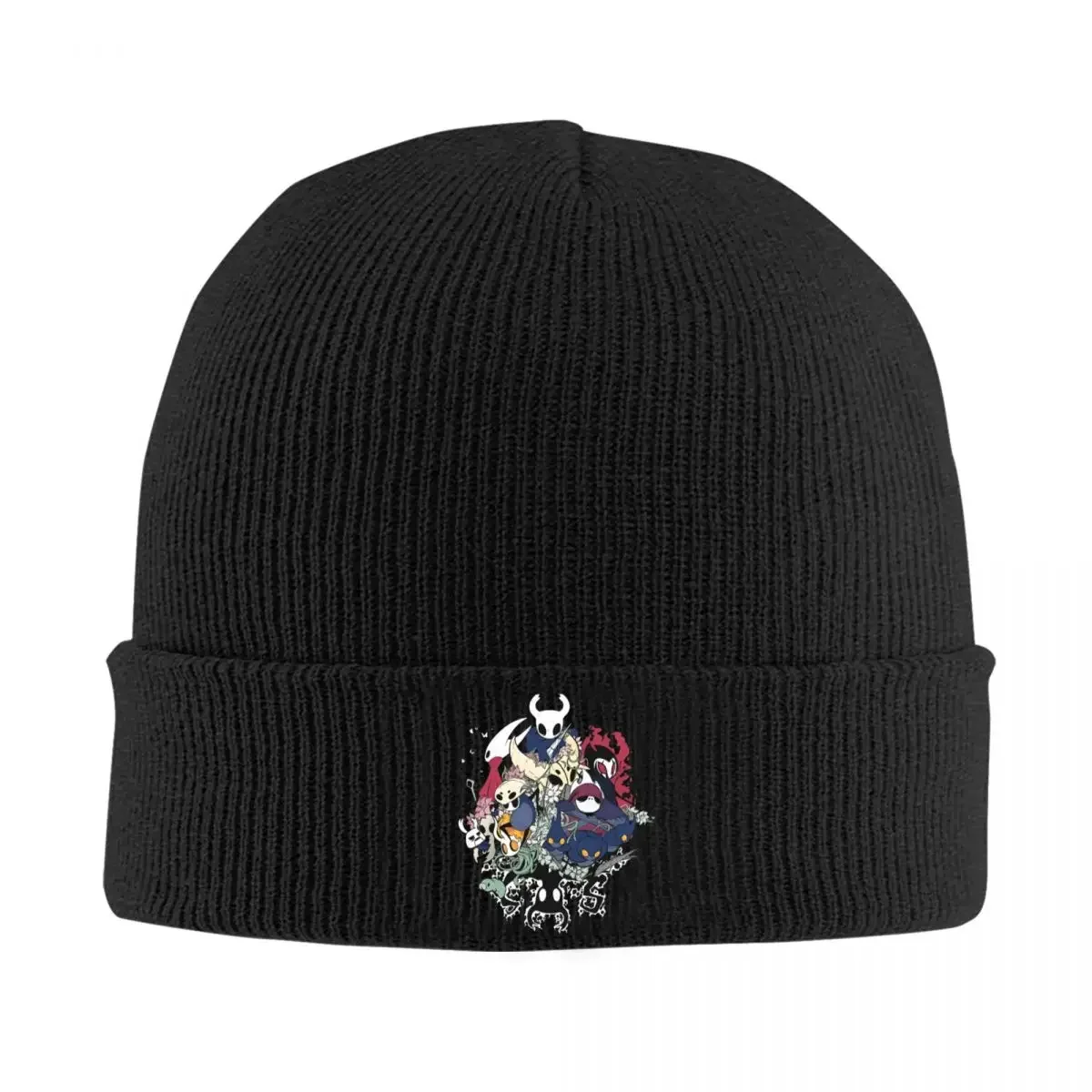 Party Hollow Knight Knitted Caps for Women Men Beanies Winter Hats Acrylic Game Hip Hop Cap