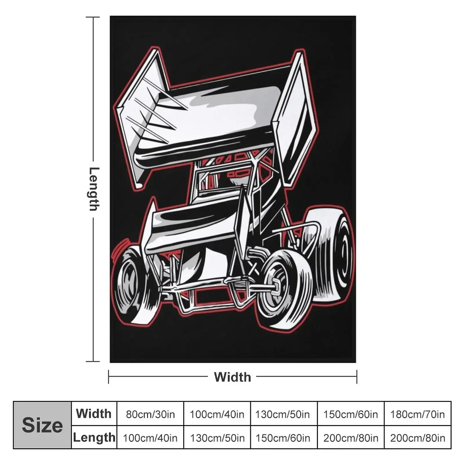 Offroad Rally Sprint Car. Throw Blanket Decorative Beds For Decorative Sofa Picnic Cute Soft Beds Giant Sofa Blankets