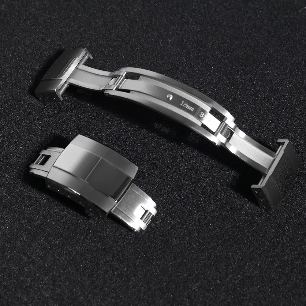 New Style Deployant Clasp, Convex Surface 316L Stainless Steel, Compatible with Rolex Daytona Omega Cartier Watch Buckle Replace