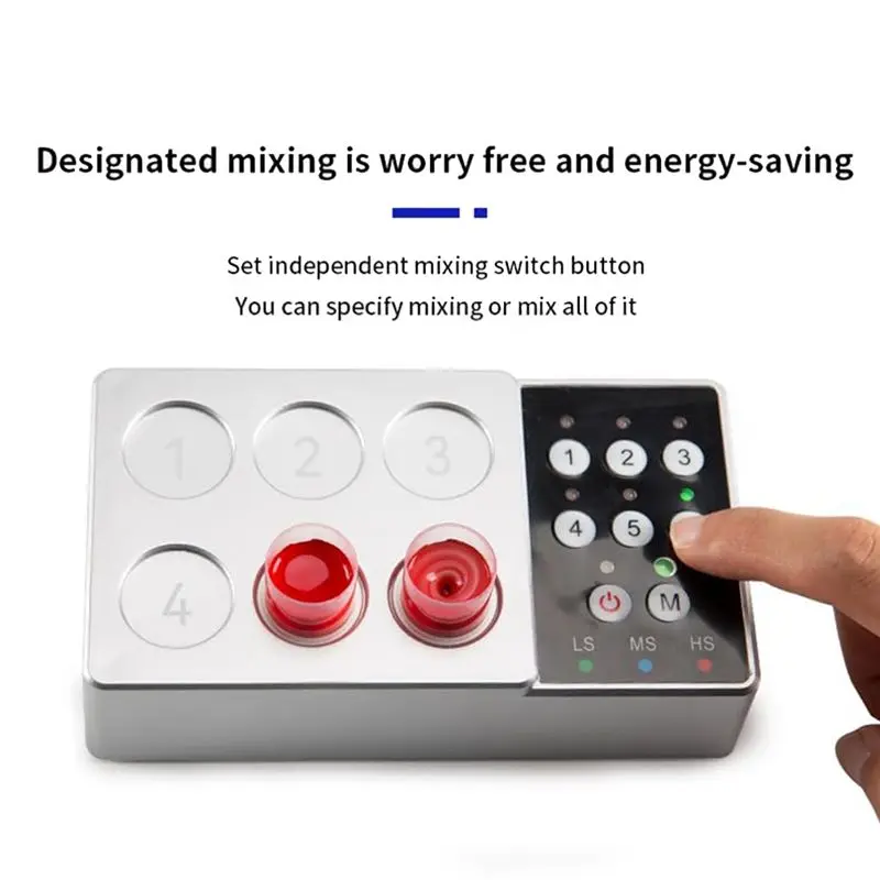 Máquina mezcladora inalámbrica automática, agitador de vórtice de tinta para tatuaje, suministros de herramientas de pigmento para tatuaje antiedimentación, novedad de 2025