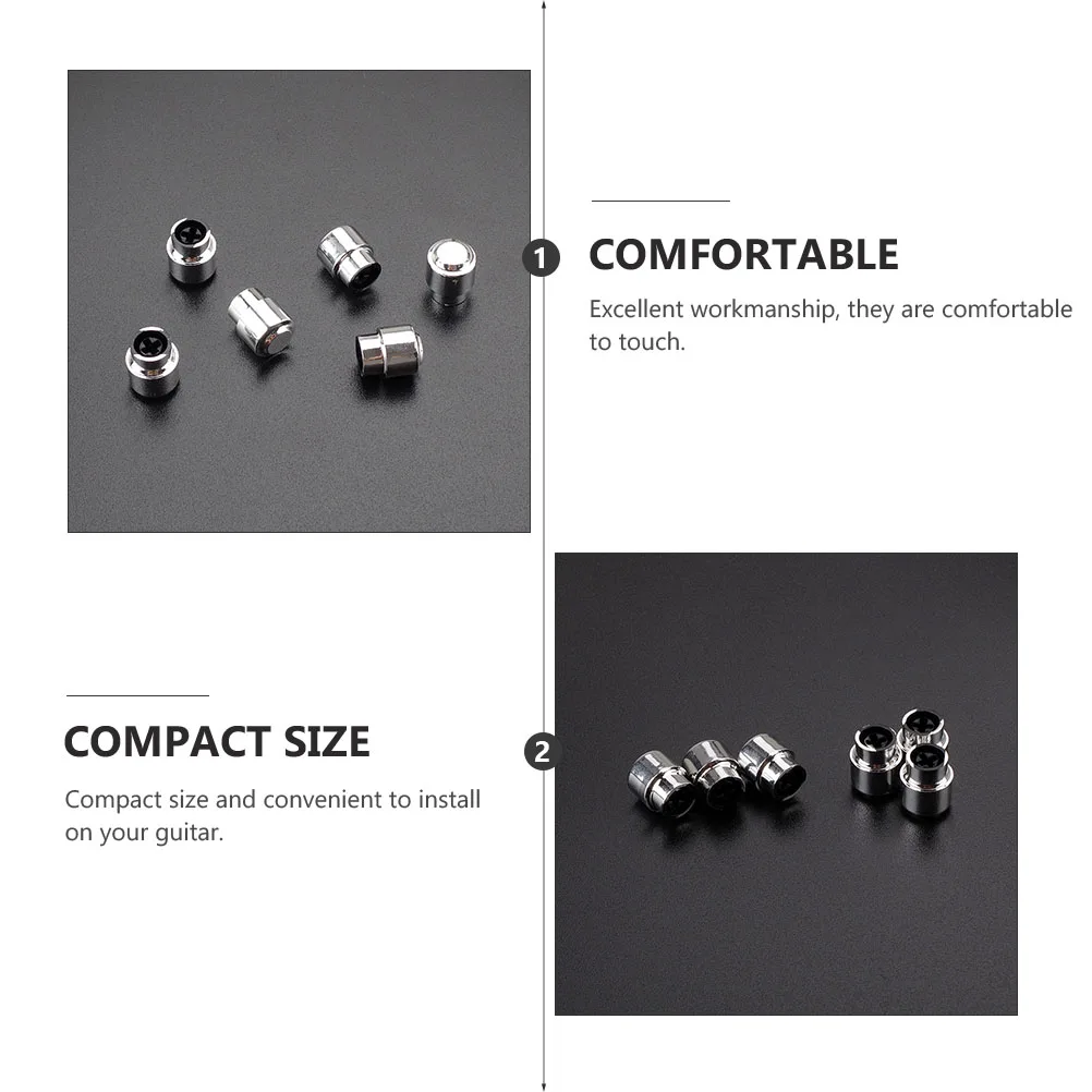 

3 Pcs Switch Cap Guitar Toggle Tip Accessories Knob Pointy Replacement Alloy Caps Set