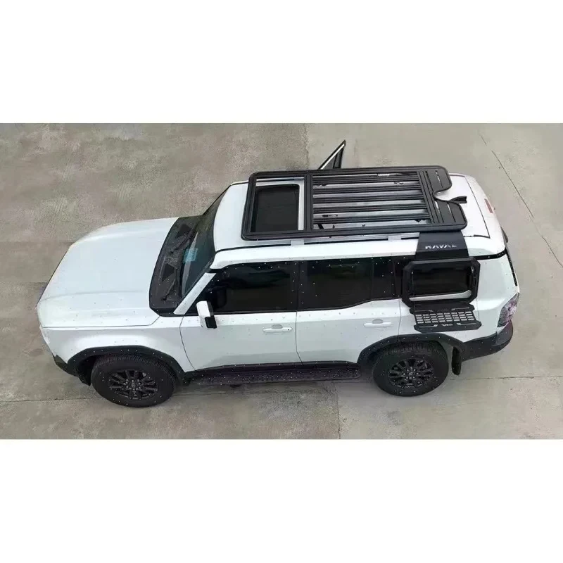 Best-selling For Prado LC 250 -2024 FOLDING LADDER New Design 4x4 Off Road Aluminum Foldable Roof Side Ladder