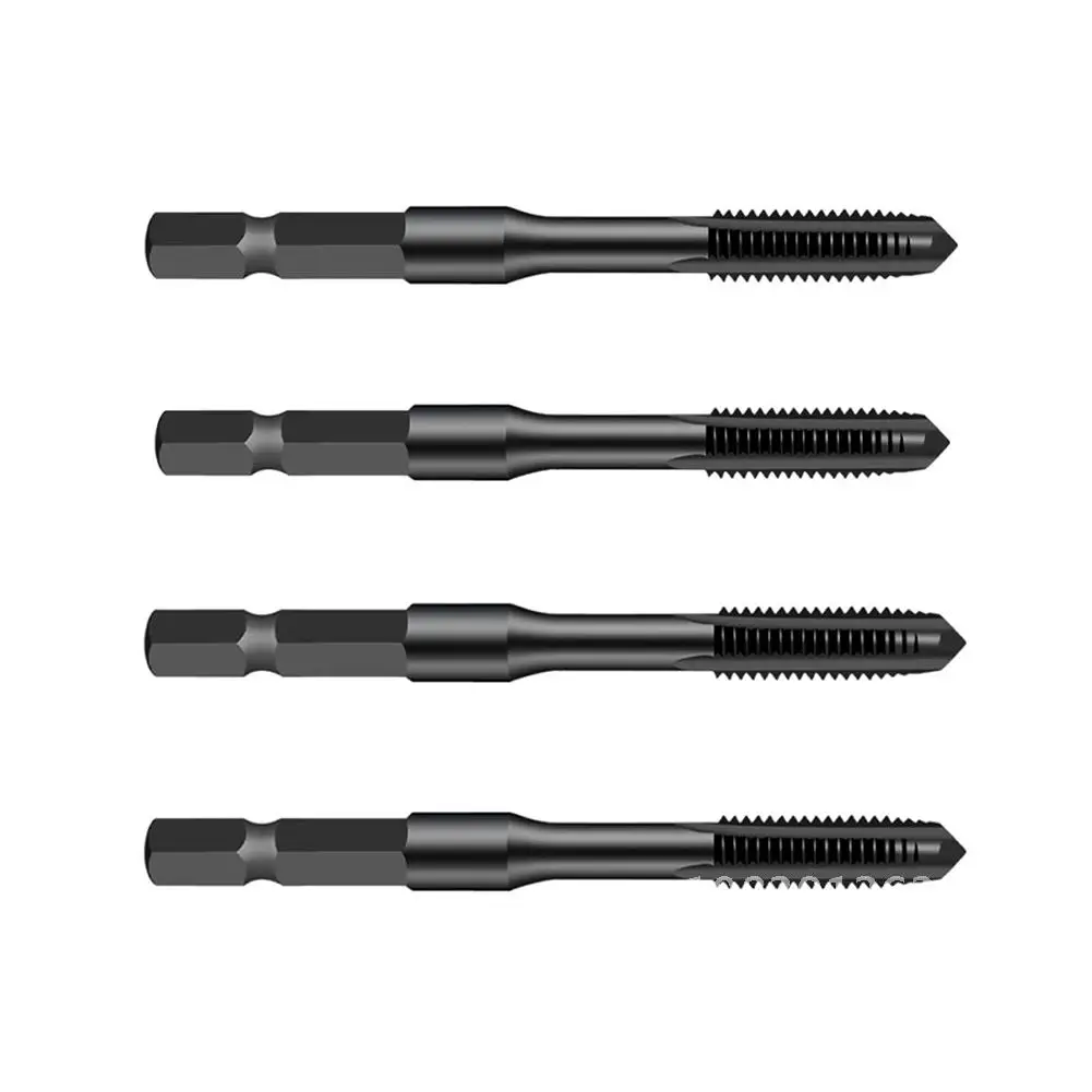 

Hexagon Shank Screw Thread Tap Drill Bits M3 M4 M5 M6 HSS High Speed Steel Straight Groove Tapping Bit Repair Hand Tools