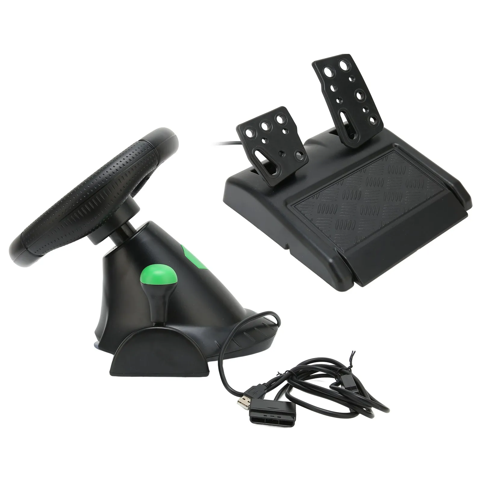 PC Racing Wheel Game Steering Wheel 180 Degree Car Racing Driving Wheel with Pedal for XBOX 360/PS3/PS2/PC Racing Game view 4