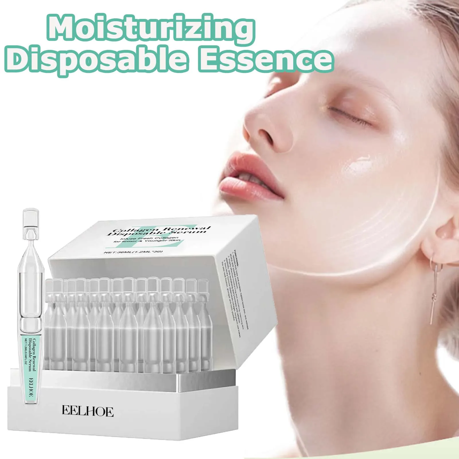 

Hyaluronic Acid Moisturizing Disposable Essence Lifting Firming Shrink Pores Tighten Fine Lines Collagen Facial Smoothing Serum