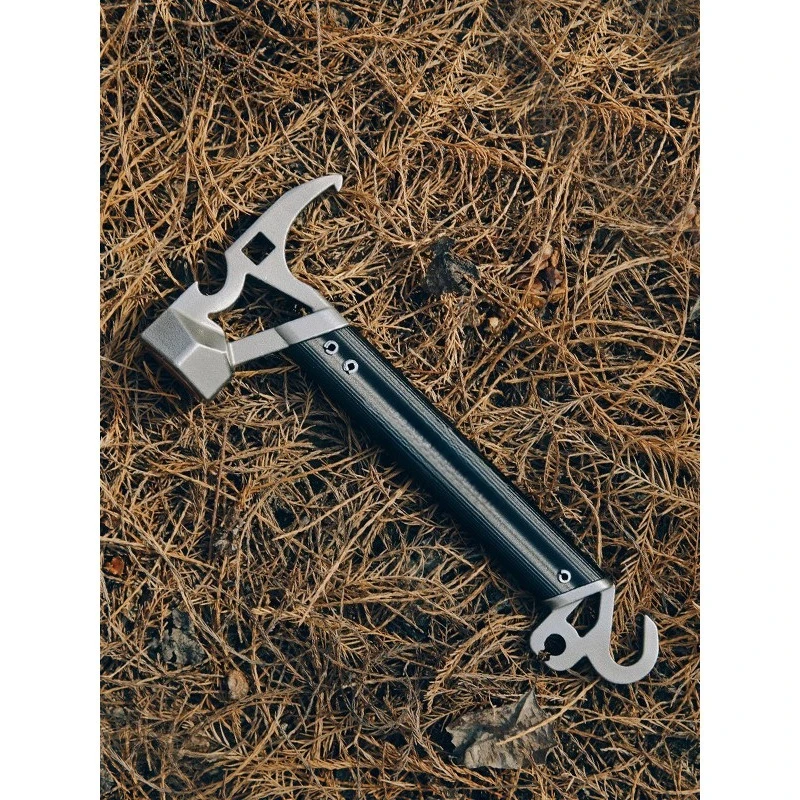 

Double Head Design Camping Hammer Stainless Steel Ground Pegs Hammer Outdoor Camping Tent Nails Multifunctional Tool Hammer