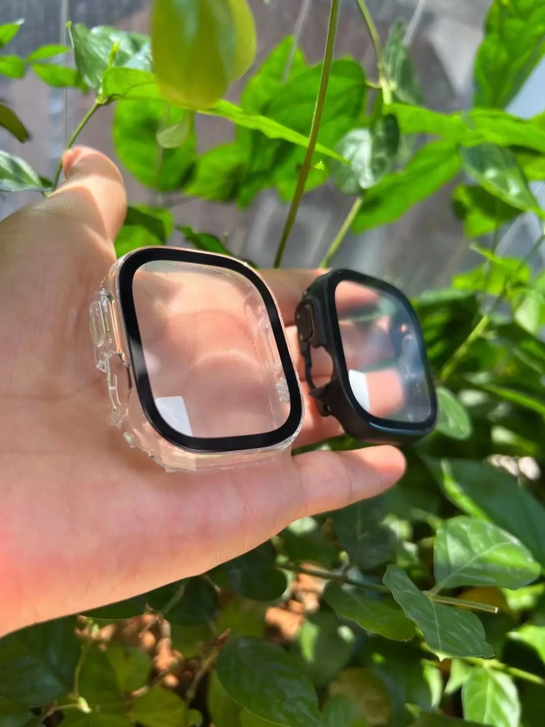 แฟชั่นสีนาฬิกาสำหรับ Apple IWatch 8 7 S7 S8 Ultra Case PC กรอบป้องกันหน้าจอแก้วฟิล์ม41มม.45มม.49มม.
