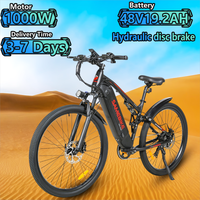 SAMEBIKE RS-A05 Electric Bicycle 1000W 48V19.2AH Lithium Battery  Riding Electric bike Hydraulic Disc Brake 29-inch Tire E-bike