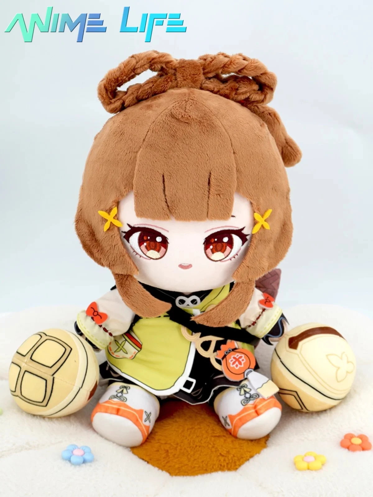 

Plushie Game Genshin Impact Yaoyao 30cm Doll Toy Sitting Bone Body Clothes Costume Dress Up Game Cosplay Fan Gift