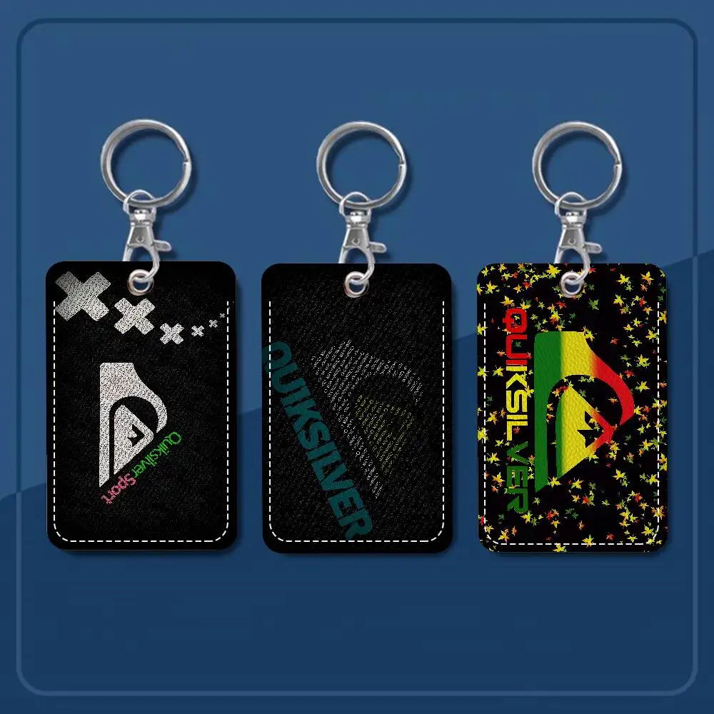 Q-QuiksilverS مكتب التموين الرجال والنساء بطاقة الائتمان Keyrings بطاقة الطالب حامل بطاقة الهوية بطاقة حامل الاعتماد #1