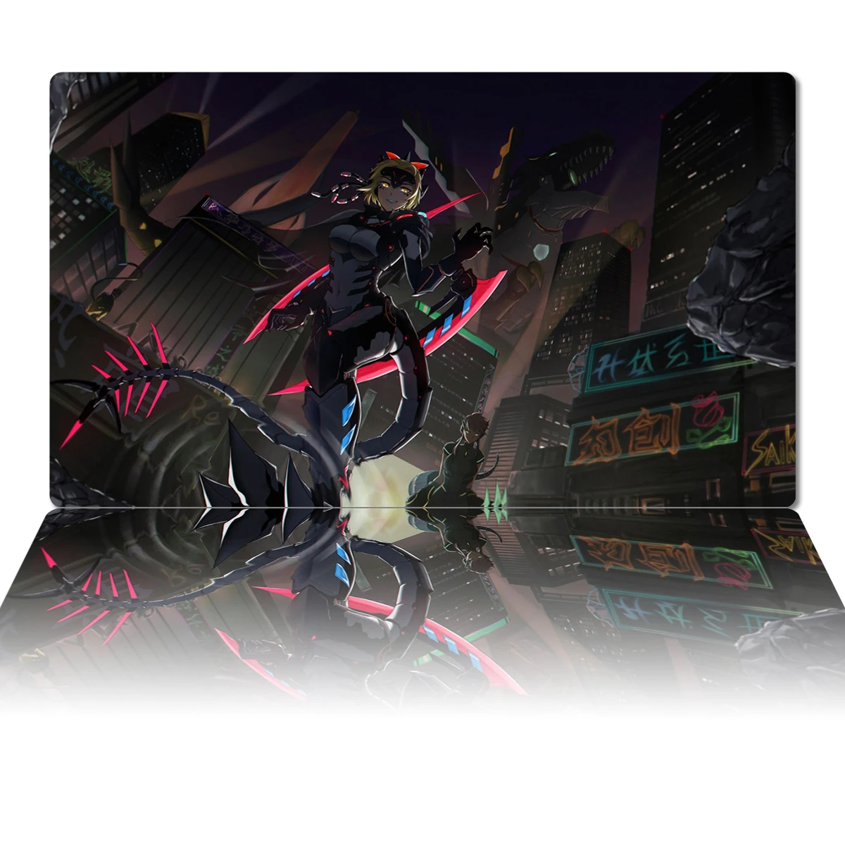 YuGiOh Dinomorphia Kentregina Playmat TCG CCG Board Game Trading Card Game Mat Custom Mouse Pad Desk Mat Zones Free Bag 60x35cm