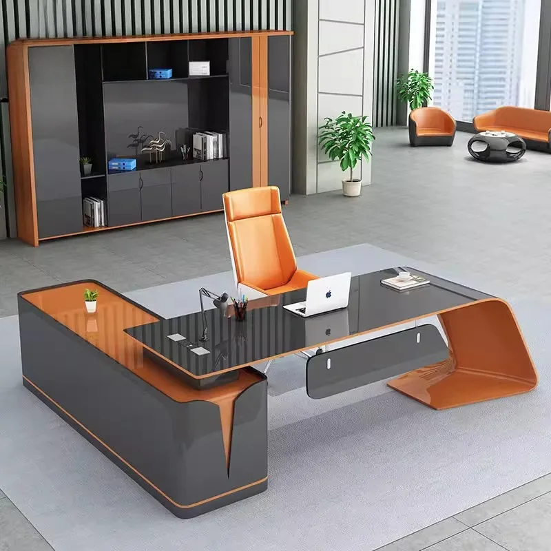 Modern Luxury Office Desks Executive Drawers Gaming Vanity Computer Desks Long Cute Escritorios De Oficina Theater Furniture