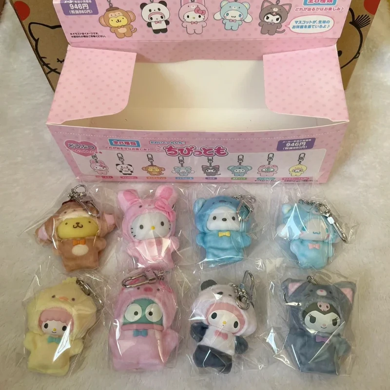 

Sanrio Plush Keychain Blind Box Animal Fruit Insect Costume Cartoon Character Pendant Bag Charm For Backpack Purse Sanrio Lovers