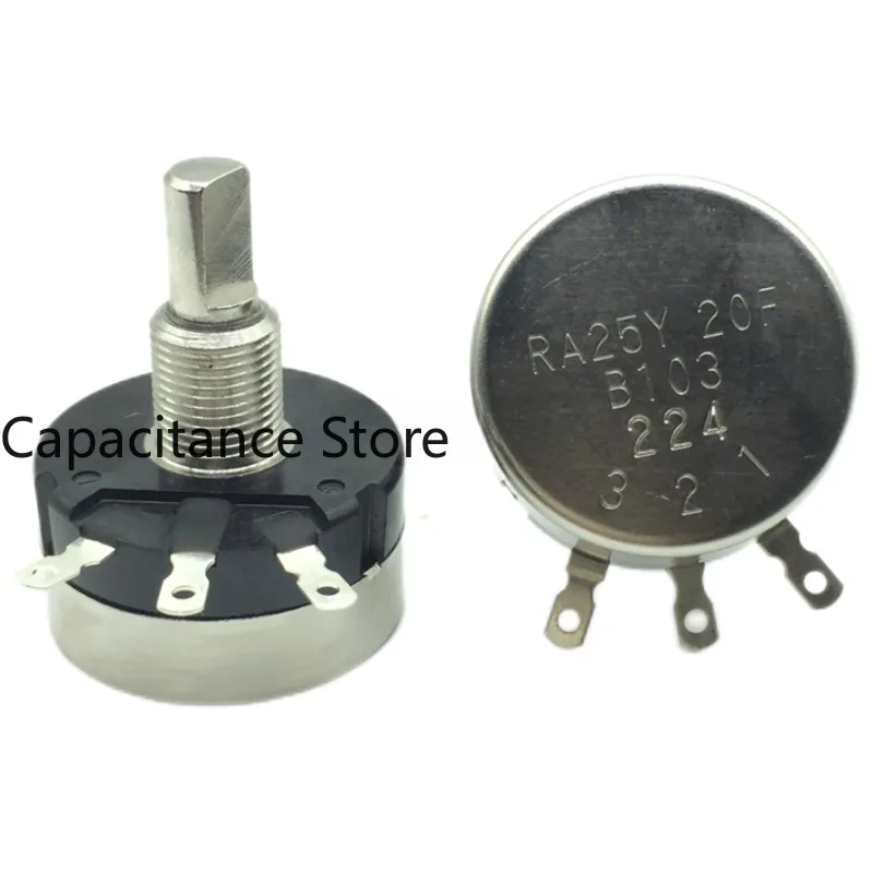 

5PCS Precision single coil wire wound potentiometer RA25Y20FB103 half axis B10K