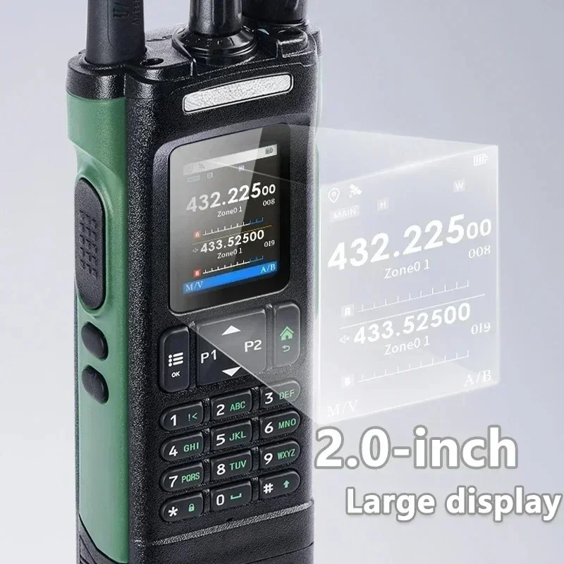 New Walkie Talkie for Baofeng UV-32 GPS 10W Bluetooth Programming MultiBand Wlss Copy Freq Type-C Ham Radio Updated UV-25M 152