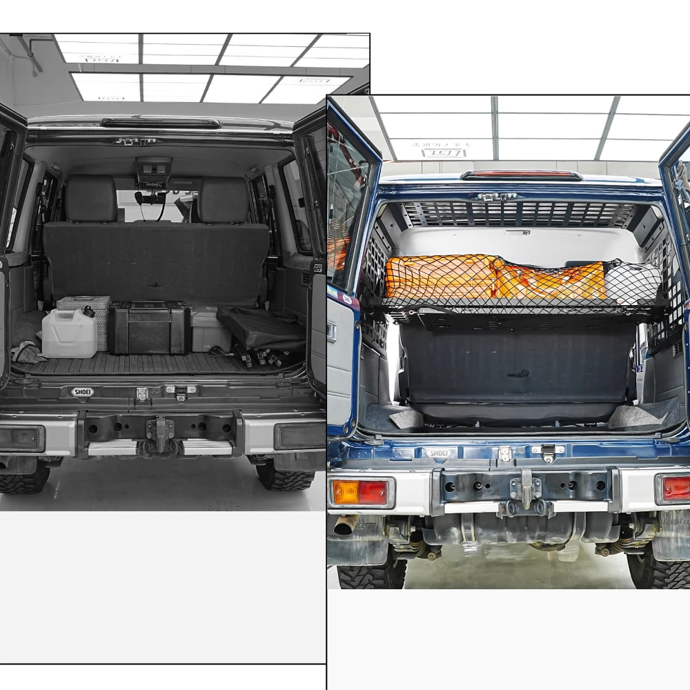 يصلح لتويوتا لاند كروزر 76 سلسلة LC76 رف صندوق السيارة رفوف تخزين البضائع