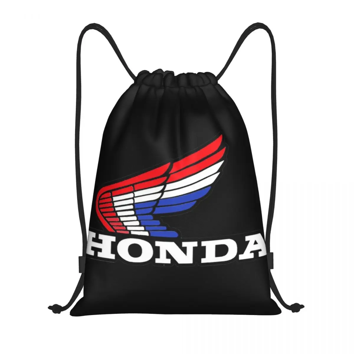 Racing S Hondas-mochila con cordón para motocicleta, bolsa deportiva para gimnasio, bolsas de cuerdas para ciclismo