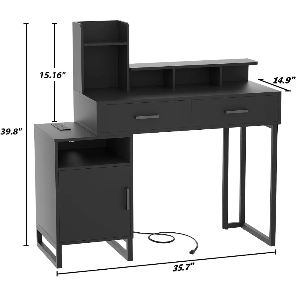 Small dressing table with power socket, dressing table with drawers and cabinets, dressing table with bed storage rack