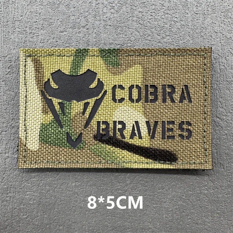 Multicam IR-Patches, Laserschneiden, Moral, taktische Patches auf Rucksack, Weste, Kleidung, Outdoor-Abzeichen, reflektierende Abzeichen mit Klettverschluss