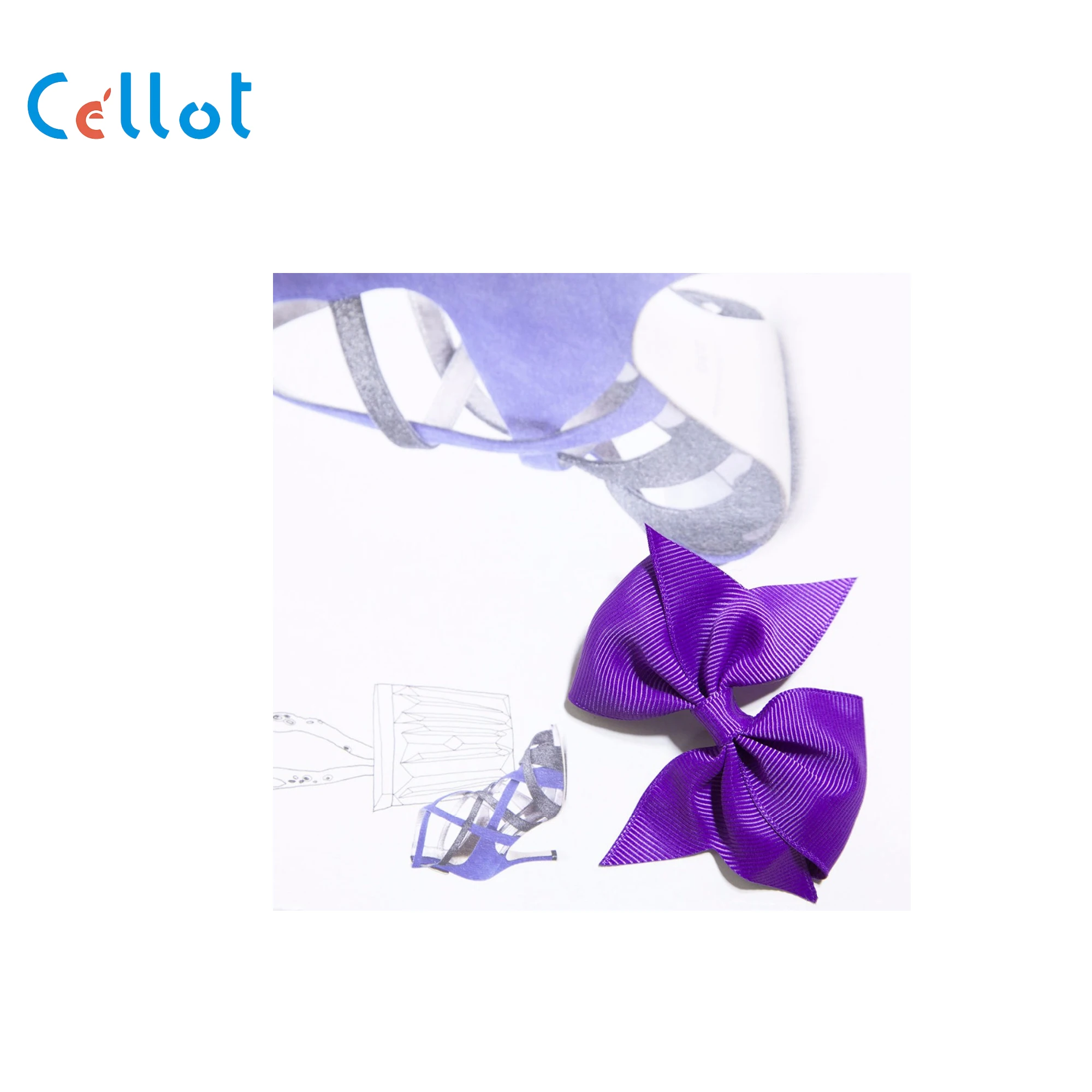 CELLOT-3.5 인치 (20 쌍) 그로그랭 리본 머리띠, 부티크 헤어 활, 여자 아이 어린이 악어 클립, 20 색상, 40 개