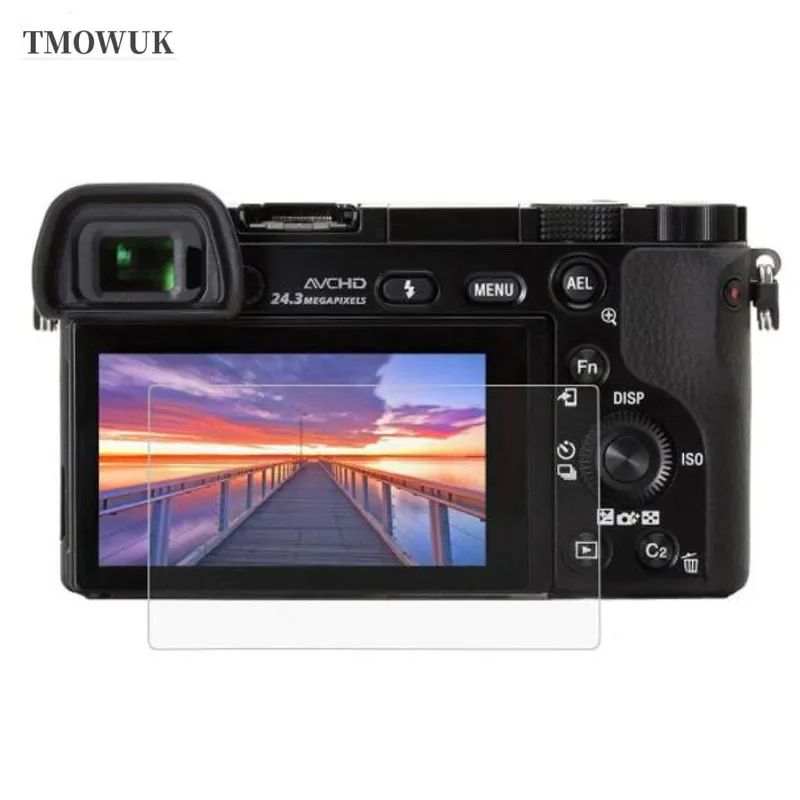 Case-Friendly 9H Tempered Glass Guard For Sony Alpha A6600 A6000 A6100 A6300 A6400 A5000 NEX-7/6/5/5N/5T/5R/3 – Scratch Resistan