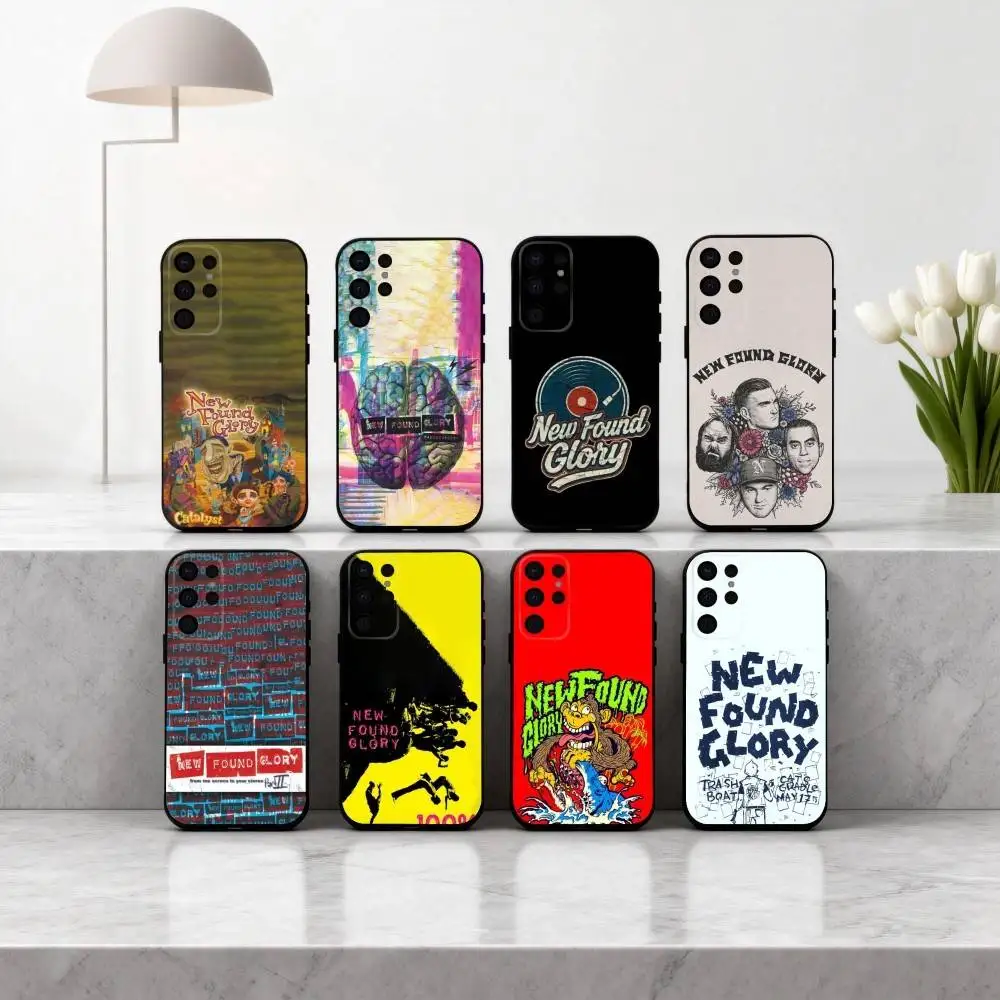 

Punk N-New Found Glory Band Phone Case For Samsung S25,S24,S21,S22,S23,S30,Ultra,S20,Plus,Others Soft Black Cover
