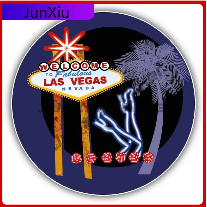

Las Vegas Welcome Sign Vinyl Car Sticker Rv Camper Windows Bumper Waterproof Decal Custom Decals Car Decoration X500 Motorcycle