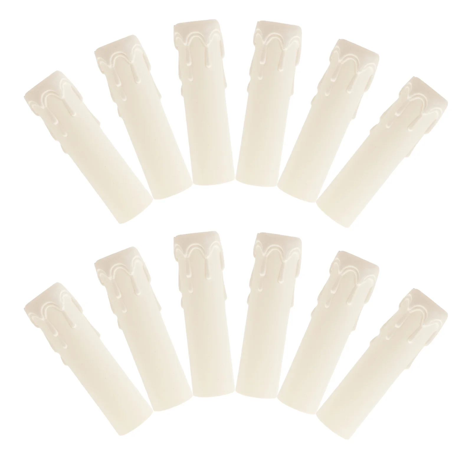 

20 pcs Tear Wax Sleeve Chandelier Socket Covers Vintage Plastic Holders Lightweight Waterproof Durable Decorative Lamp