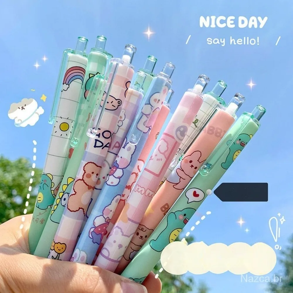 6Pcs Plastic Adhesive Glue Pen Set Scrapbook Journal 0.5mm Kawaii Stationery Fine Point DIY Craft Card Tape Stickers Pen