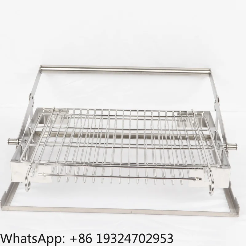 User Friendly Flip and Fold Grill System Stainless Steel for Easy Camping Picnic Barbecue Experience