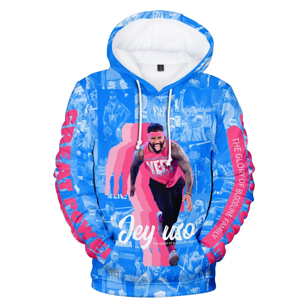 

Jey USO Merch Hoodies New Logo Pullovers Women Men Fashion Casual HipHop Style Sweatshirts