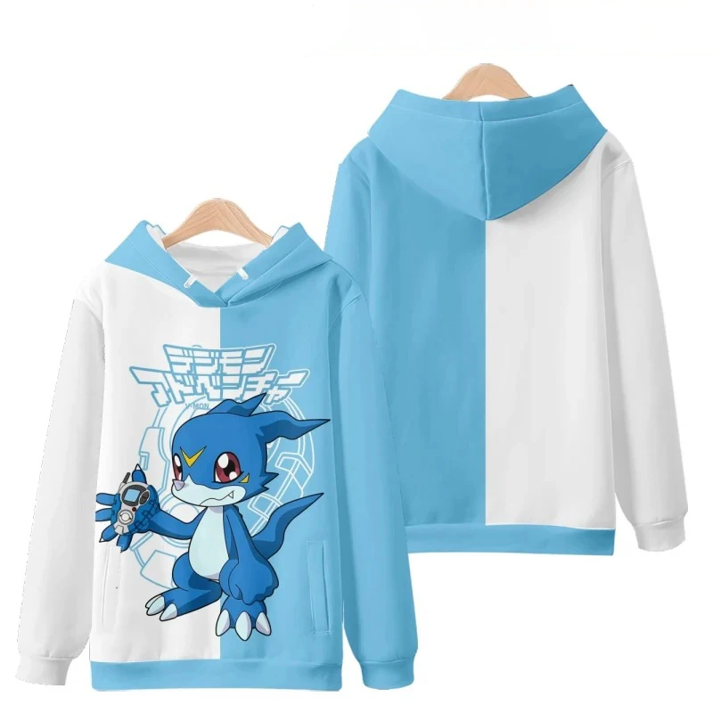 Digimon Adventure Anime 3D Print Hoodies Men Women Fashion Casual Sweatshirt Oversized Hoodie Pullovers Tracksuit Clothing