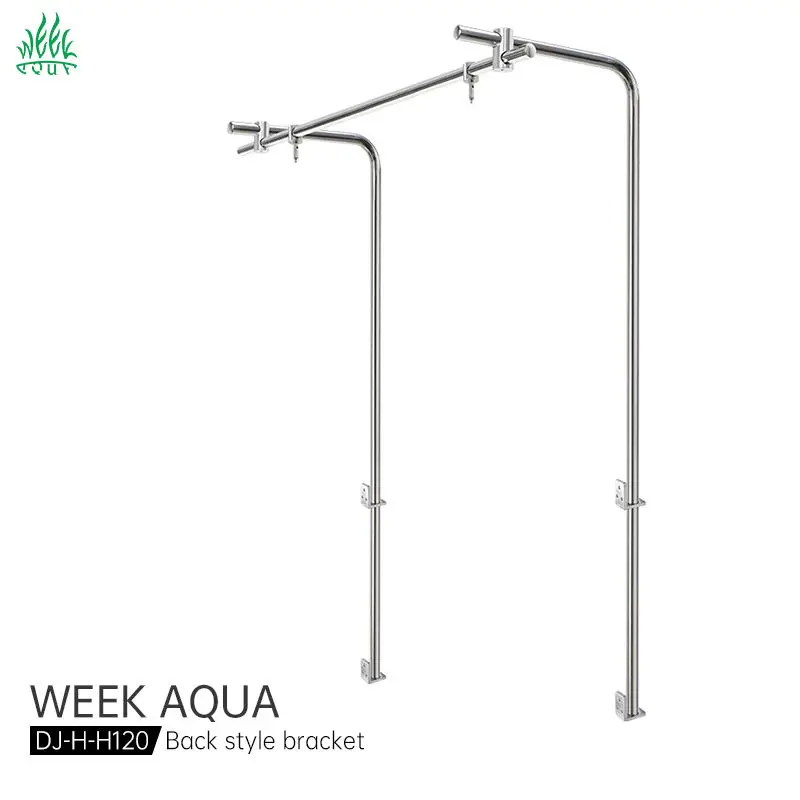 Week Aqua Back Style Bracket DJ-H Series Stainless Aquarium Light Hanger Bracket Aquarium Fish Tank Stand
