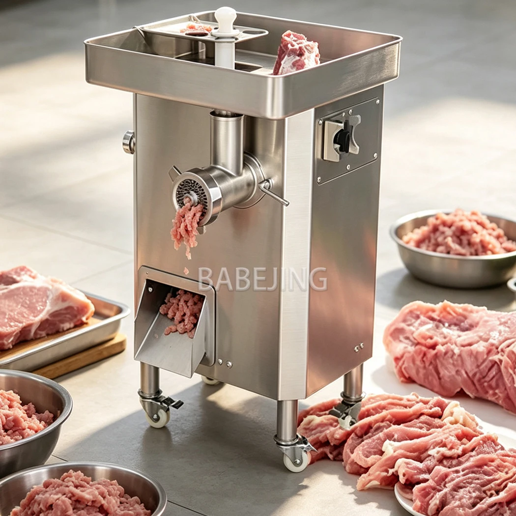 Commercial Meat Grinder Cutter Machine Electric Meat Slicer Mincer for Butchery Kitchen Food Processing Tool