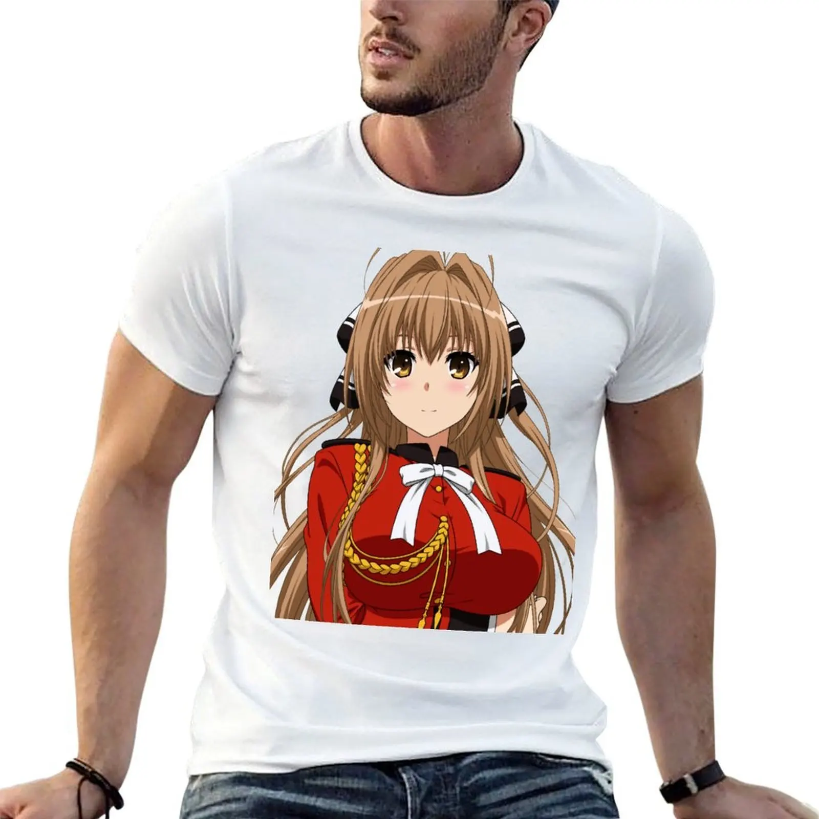 Amagi Brilliant Park - Isuzu Sento T-Shirt vintage graphic tee anime clothes Men's cotton t-shirt