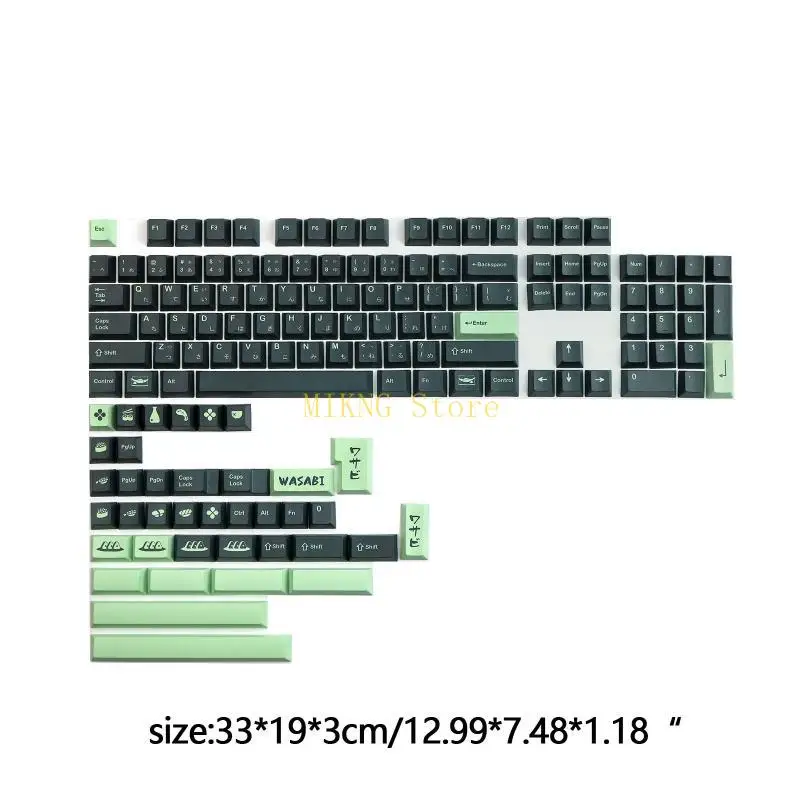 ملف تعريف الكرز PBT Keycaps Wasabi 142 Keycaps لصبغ لوحة المفاتيح الميكانيكية Subb أفضل بيع