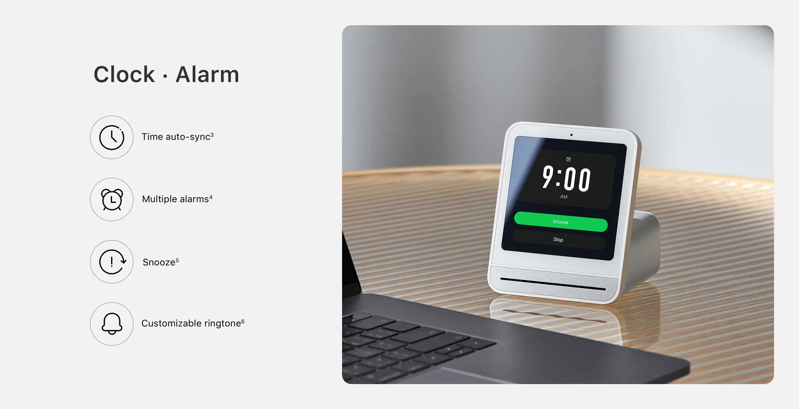 Qingping Air Monitor Gen 2, 7-in-1-Luftqualitätsmessgerät für den Innenbereich erkennt PM2,5, CO2, PM10, eTOVC, Lärm, Temperatur und Luftfeuchtigkeit, mit Alarm – Detail 11